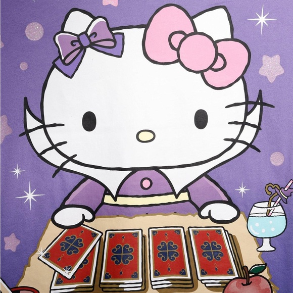 Hello Kitty & Friends Magic Card Long Sleeve Athletic Jersey Plus Size Hot Topic - Picture 4 of 5